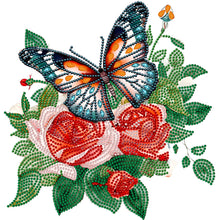 Load image into Gallery viewer, Diamond Painting - Partial Special Shaped - flowers and butterflies (30*30CM)
