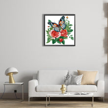 Load image into Gallery viewer, Diamond Painting - Partial Special Shaped - flowers and butterflies (30*30CM)
