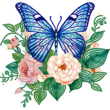 Load image into Gallery viewer, Diamond Painting - Partial Special Shaped - flowers and butterflies (30*30CM)
