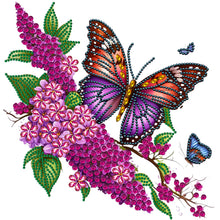 Load image into Gallery viewer, Diamond Painting - Partial Special Shaped - flowers and butterflies (30*30CM)
