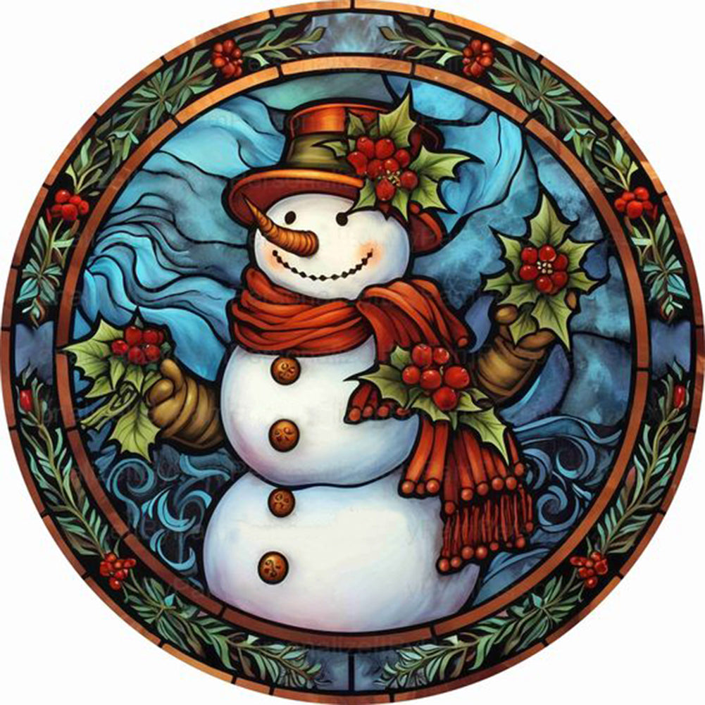 Diamond Painting - Full Round - christmas holiday card painting (30*30CM)
