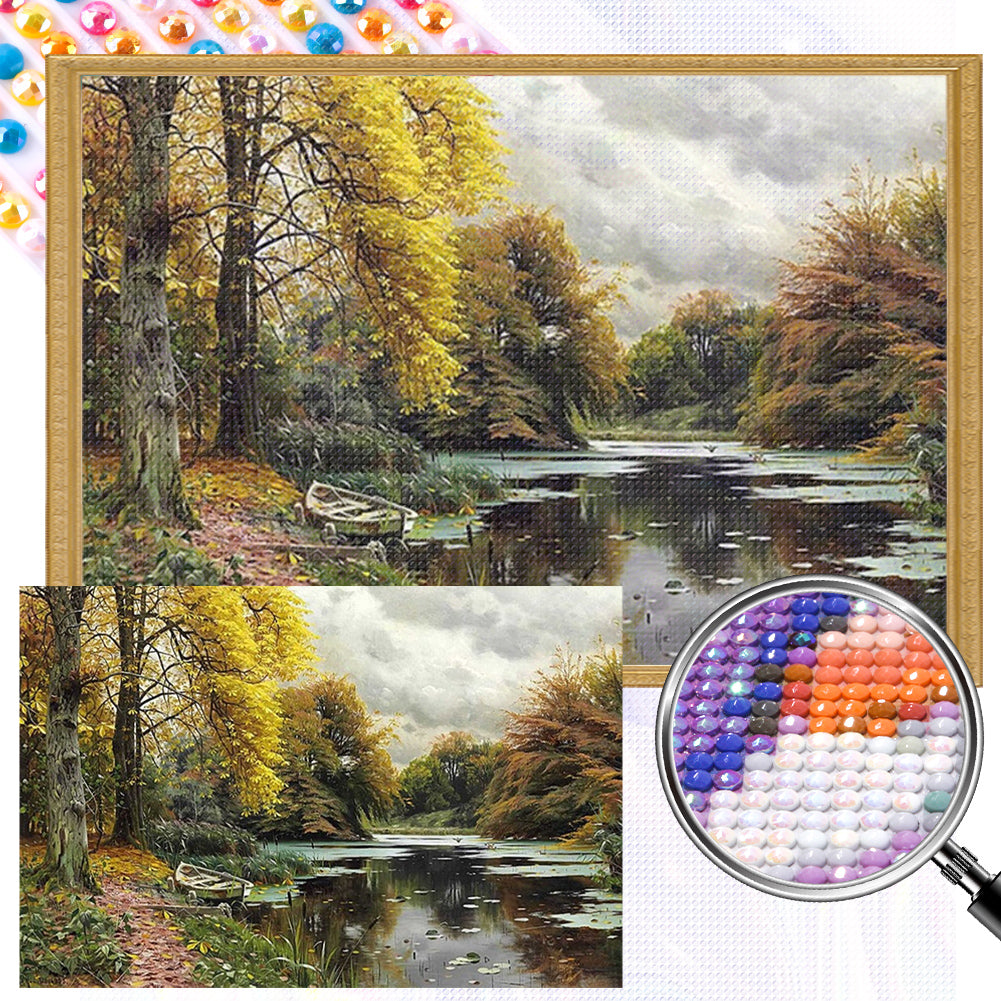 AB Diamond Painting - Full Round - landscape (60*40CM)
