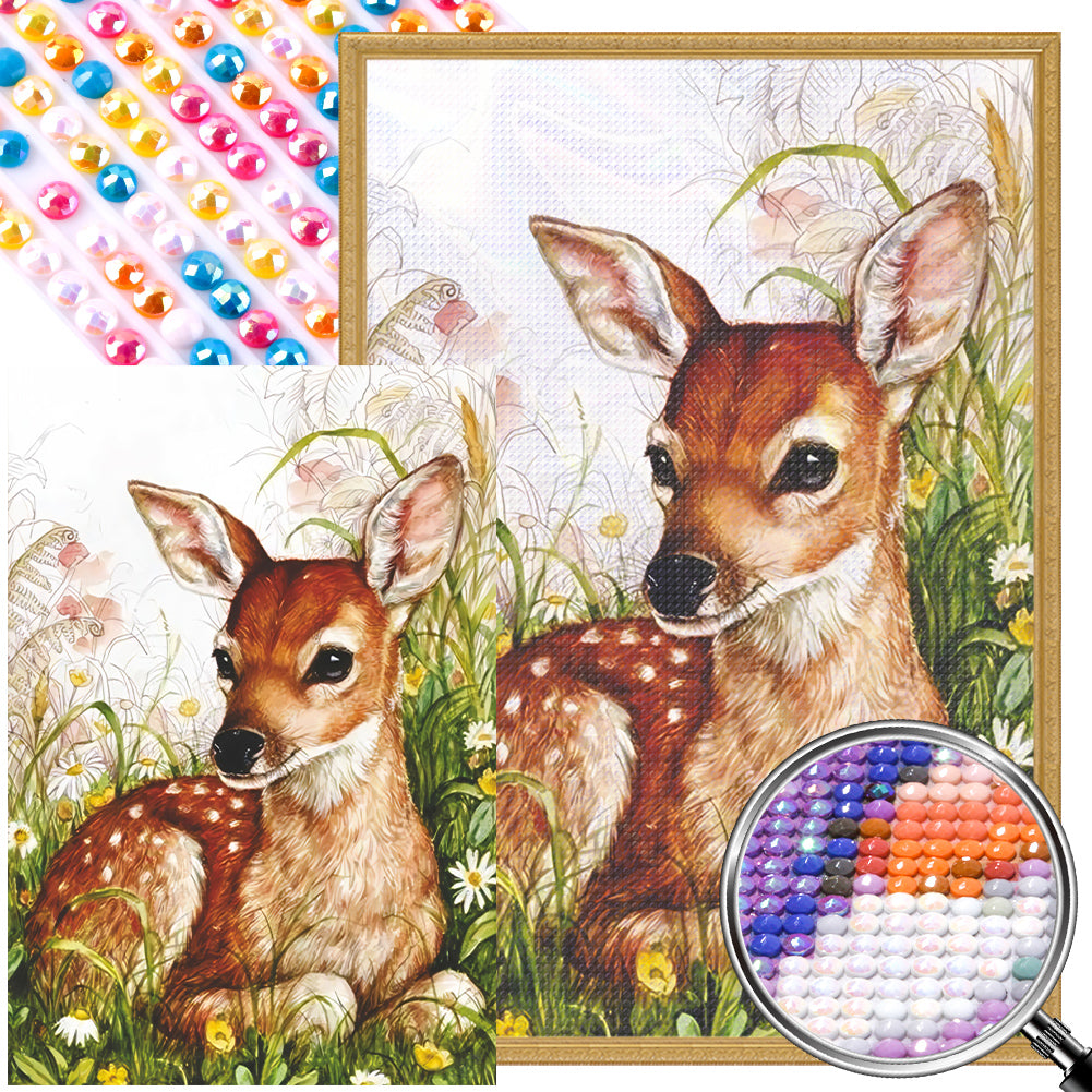 AB Diamond Painting - Full Round - deer (50*70CM)