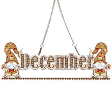 Load image into Gallery viewer, Gnome DIY Diamond Art Ornaments Round Diamond Diamond Art Hanging Pendant Sign
