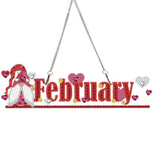 Load image into Gallery viewer, Gnome DIY Diamond Art Ornaments Round Diamond Diamond Art Hanging Pendant Sign
