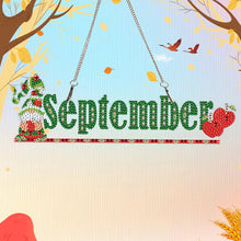 Load image into Gallery viewer, Gnome DIY Diamond Art Ornaments Round Diamond Diamond Art Hanging Pendant Sign
