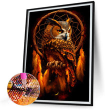 Load image into Gallery viewer, Diamond Painting - Full Round - owl dream catcher (30*40CM)
