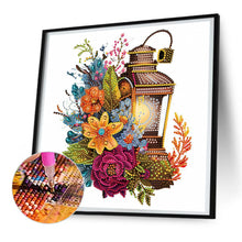 Load image into Gallery viewer, Diamond Painting - Partial Special Shaped - lamp in flower (30*30CM)
