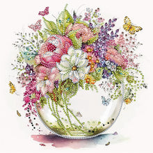 Load image into Gallery viewer, Diamond Painting - Partial Special Shaped - yellow green vase (30*30CM)
