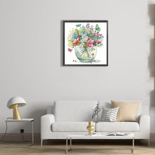 Load image into Gallery viewer, Diamond Painting - Partial Special Shaped - light green vase (30*30CM)

