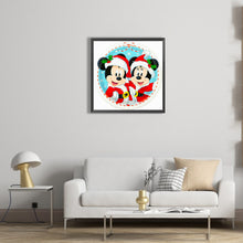 Load image into Gallery viewer, AB Diamond Painting - Full Square - Christmas Mickey and Minnie (30*30CM)
