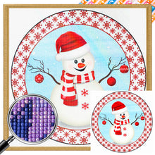 Load image into Gallery viewer, AB Diamond Painting - Full Square - christmas snowman (30*30CM)
