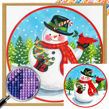 Load image into Gallery viewer, AB Diamond Painting - Full Square - christmas snowman (30*30CM)
