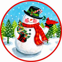 Load image into Gallery viewer, AB Diamond Painting - Full Square - christmas snowman (30*30CM)
