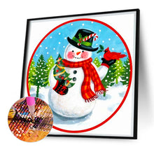 Load image into Gallery viewer, AB Diamond Painting - Full Square - christmas snowman (30*30CM)
