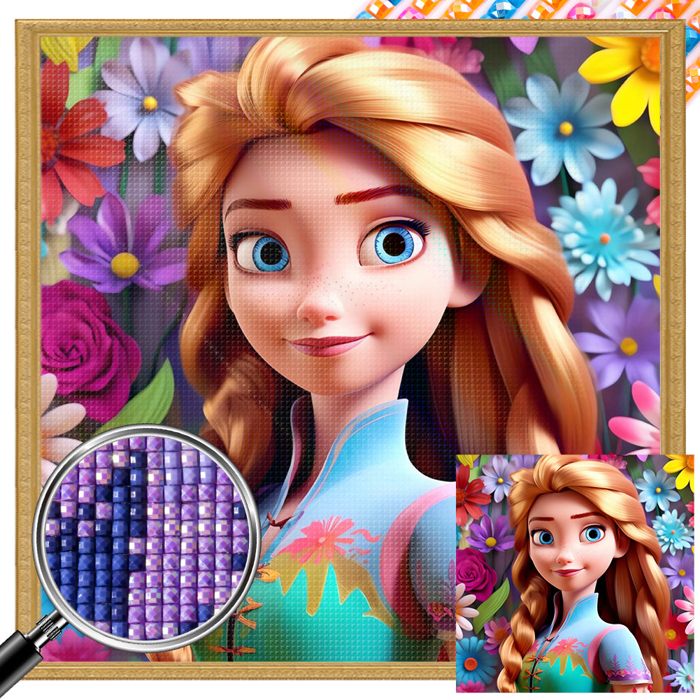 AB Diamond Painting - Full Square - Princess Elsa (40*40CM)