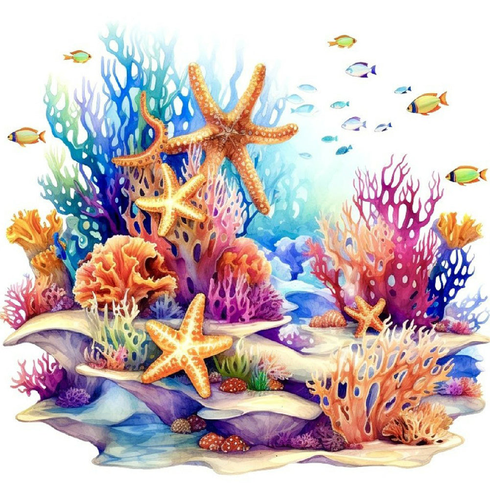 Diamond Painting - Full Round - The underwater world (30*30CM)