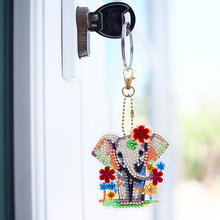 Load image into Gallery viewer, 6Pcs DIY Diamonds Key Ring Double Sided Cartoon Special Shaped Hanging Ornaments
