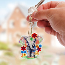 Load image into Gallery viewer, 6Pcs DIY Diamonds Key Ring Double Sided Cartoon Special Shaped Hanging Ornaments
