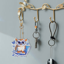 Load image into Gallery viewer, 6Pcs DIY Diamonds Key Ring Double Sided Cartoon Special Shaped Hanging Ornaments
