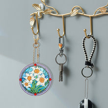 Load image into Gallery viewer, 6Pcs DIY Diamonds Key Ring Double Sided Cartoon Special Shaped Hanging Ornaments
