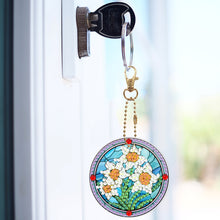 Load image into Gallery viewer, 6Pcs DIY Diamonds Key Ring Double Sided Cartoon Special Shaped Hanging Ornaments
