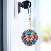 Load image into Gallery viewer, 6Pcs DIY Diamonds Key Ring Double Sided Cartoon Special Shaped Hanging Ornaments
