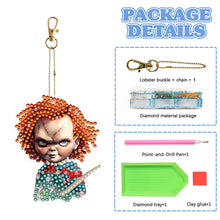 Load image into Gallery viewer, Diamond Full Drill Diamond Keyring 5PCS DIY Keychain Double Sided (#3)
