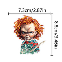 Load image into Gallery viewer, Diamond Full Drill Diamond Keyring 5PCS DIY Keychain Double Sided (#3)
