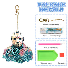 Load image into Gallery viewer, Diamond Full Drill Diamond Keyring 5PCS DIY Keychain Double Sided (#4)
