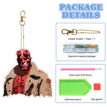 Load image into Gallery viewer, Diamond Full Drill Diamond Keyring 5PCS DIY Keychain Double Sided (#9)
