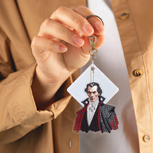 Load image into Gallery viewer, Diamond Full Drill Diamond Keyring 5PCS DIY Keychain Double Sided (#10)
