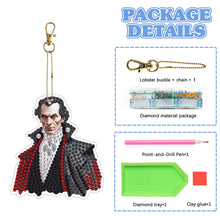 Load image into Gallery viewer, Diamond Full Drill Diamond Keyring 5PCS DIY Keychain Double Sided (#10)
