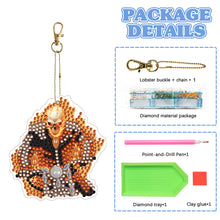 Load image into Gallery viewer, Diamond Full Drill Diamond Keyring 5PCS DIY Keychain Double Sided (#12)

