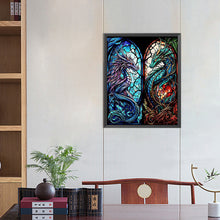 Load image into Gallery viewer, AB Diamond Painting - Full Round - pterodactyl glass painting (40*50CM)
