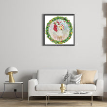 Load image into Gallery viewer, Diamond Painting - Partial Special Shaped - Christmas wreath (30*30CM)
