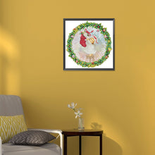 Load image into Gallery viewer, Diamond Painting - Partial Special Shaped - Christmas wreath (30*30CM)
