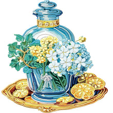 Load image into Gallery viewer, Diamond Painting - Partial Special Shaped - Flowers and Glass Vases (30*30CM)
