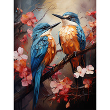 Load image into Gallery viewer, AB Diamond Painting - Full Round - blue bird (30*40CM)
