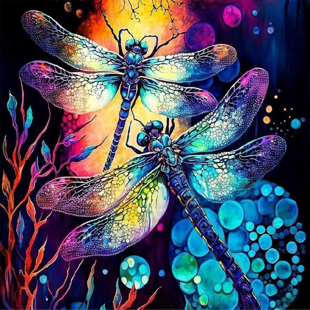 Diamond Painting - Full Round - dragonfly (30*30CM)
