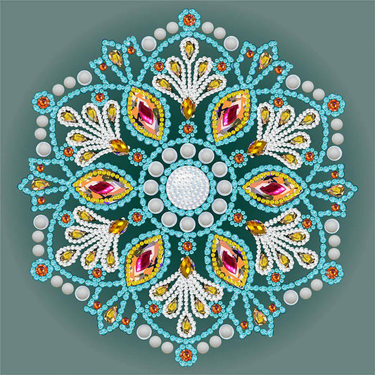 Diamond Painting - Partial Special Shaped - mandala (30*30CM)