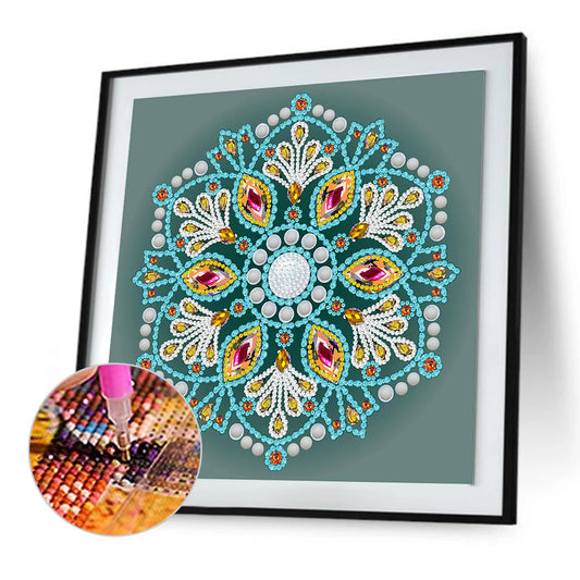 Diamond Painting - Partial Special Shaped - mandala (30*30CM)