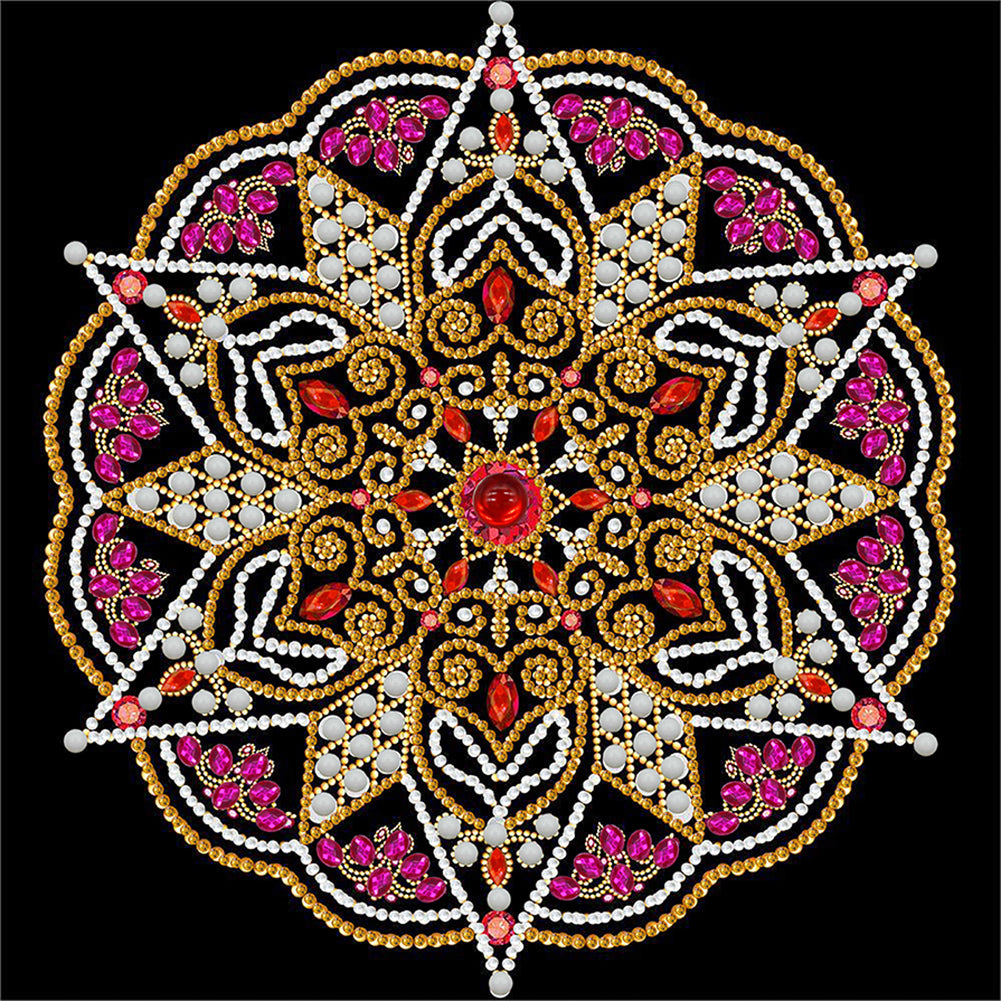 Diamond Painting - Partial Special Shaped - mandala (30*30CM)