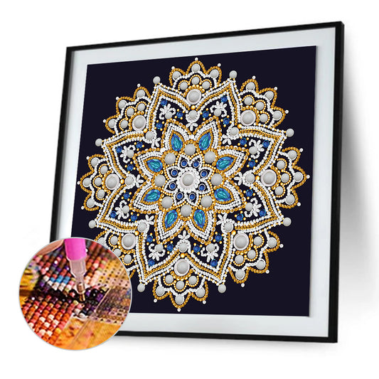 Diamond Painting - Partial Special Shaped - mandala (30*30CM)