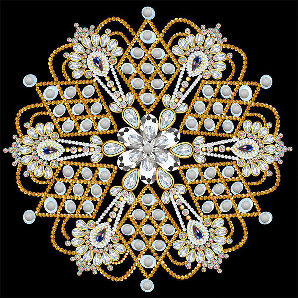 Diamond Painting - Partial Special Shaped - mandala (30*30CM)