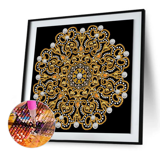 Diamond Painting - Partial Special Shaped - mandala (30*30CM)