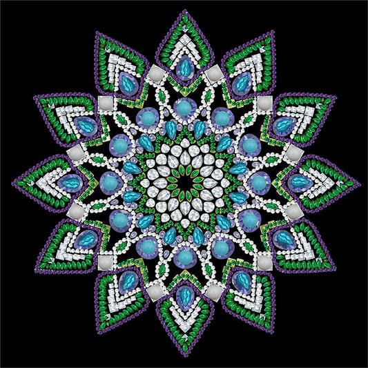 Diamond Painting - Partial Special Shaped - mandala (30*30CM)
