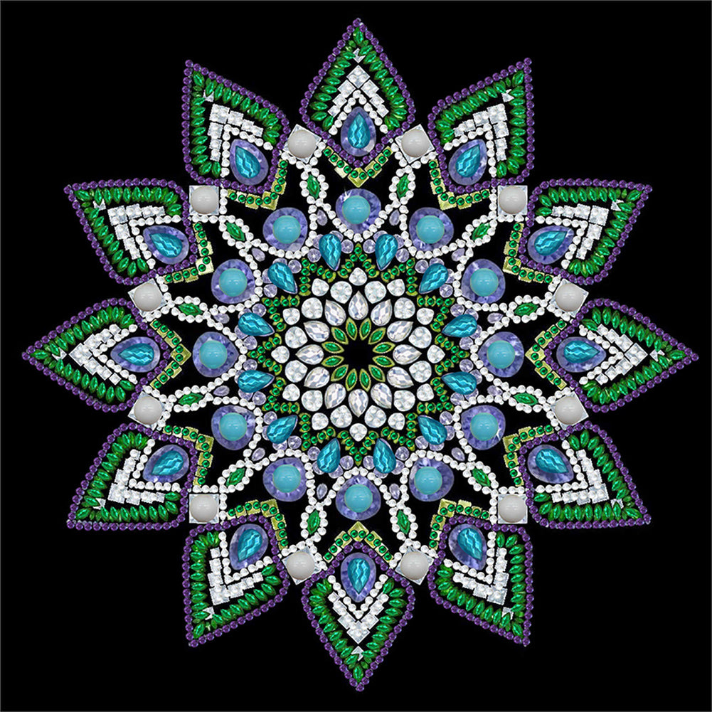 Diamond Painting - Partial Special Shaped - mandala (30*30CM)
