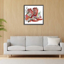 Load image into Gallery viewer, Diamond Painting - Partial Special Shaped - cowboy boots (30*30CM)

