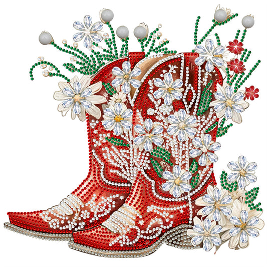 Diamond Painting - Partial Special Shaped - cowboy boots (30*30CM)